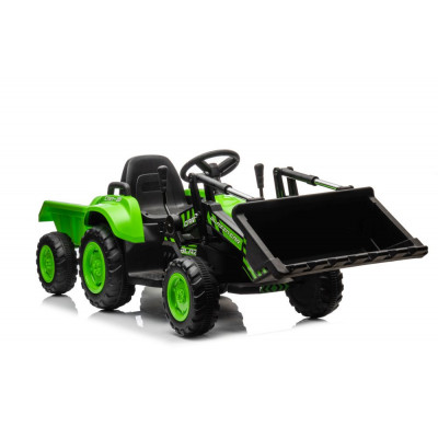 Elektrický traktor s lyžicou BW-X002A- zelený